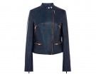 Biker jacket con chisura asimmetrica