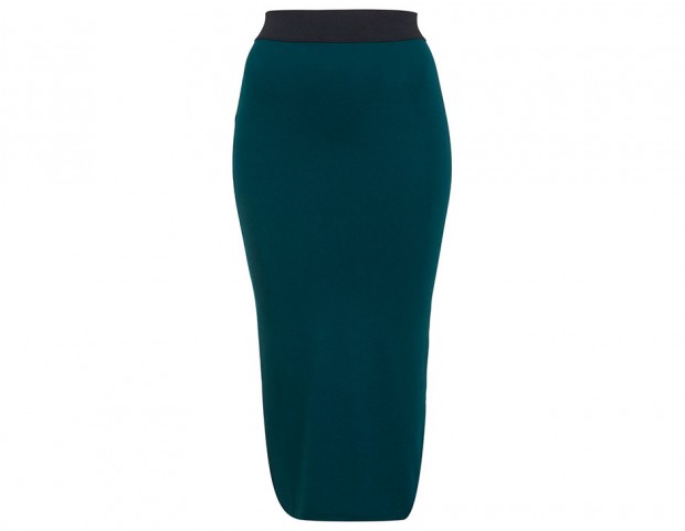 Pencil skirt verde petrolio