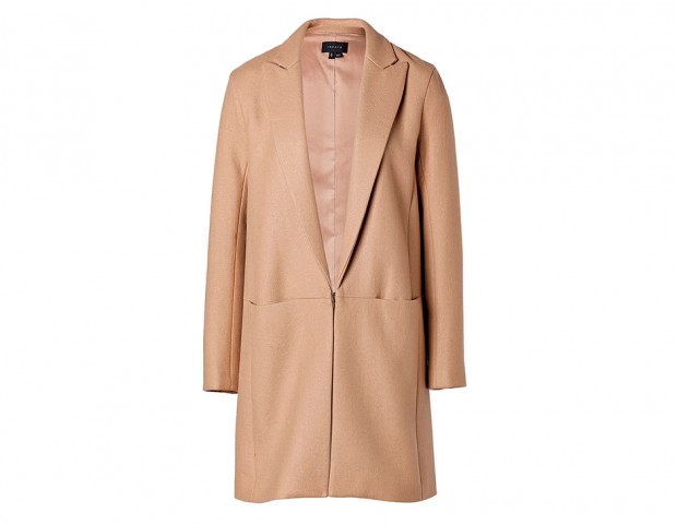 Camel coat in cashmere