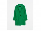 Cappotto verde ‘cocoon’