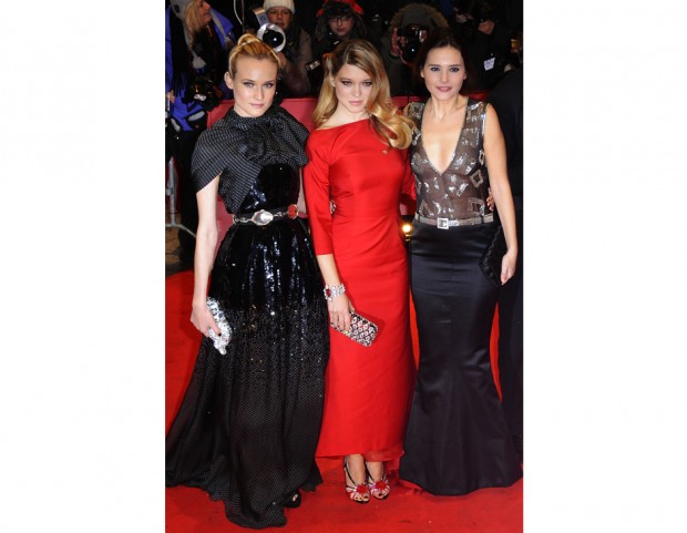 Con Diane Kruger e Virginie Ledoyen