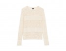 Pull in cotone e pizzo tricot