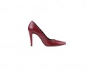 Pumps di pelle bordeaux