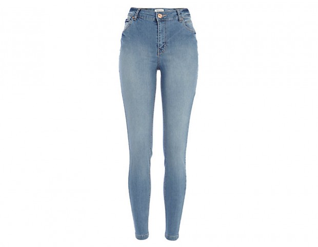 Jeans super skinny a vita alta