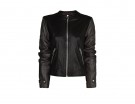 Biker jacket con impunture