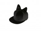 Cappello in velluto con orecchie da gatto