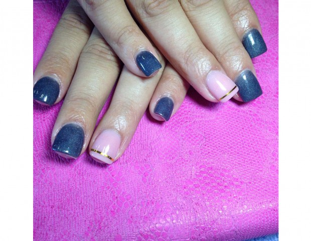 Dettagli dorati per l’accent nail