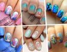 Unghie: le nail art estive a tema marino da Pinterest