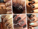 Unghie: le nail art color cioccolato da Pinterest