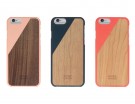 Cover con inserto in legno per i modelli iPhone dal 5 al 6S Plus