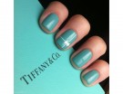 Smalto color Tiffany e fiocco argentato