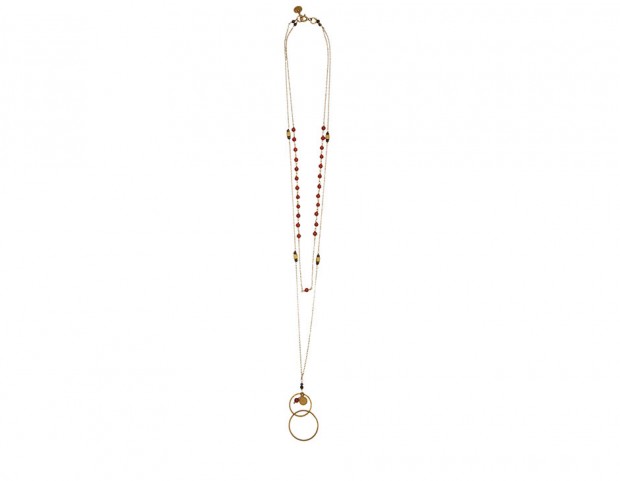 Collana lunga con charms