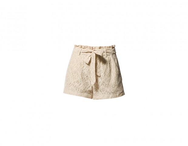 Shorts in pizzo ricamato