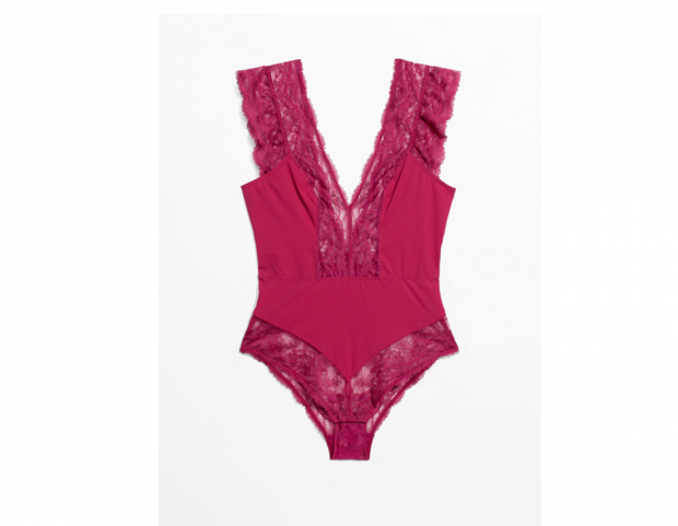 Body in pizzo rosso