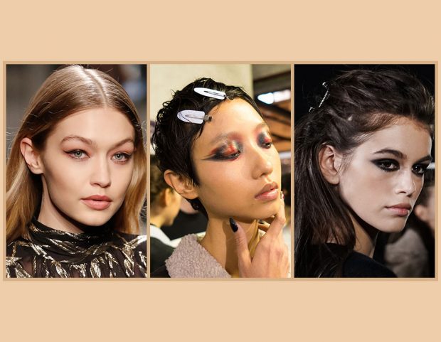 Sei curiosa di sapere quali saranno tutte le prossime tendenze capelli, unghie e trucco? Sfoglia la gallery e scopri i look più belli della Milano Fashion Week direttamente dai backstage! (Collage di Francesca Merlo, photo credit: Mondadori Photo, Getty Images, Francesca Merlo)