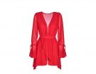 Wrap dress rosso