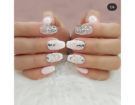 Bianco neve con glitter