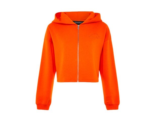 Primark_FW21_Orange Cropped Zip Up Hoodie £10, €12